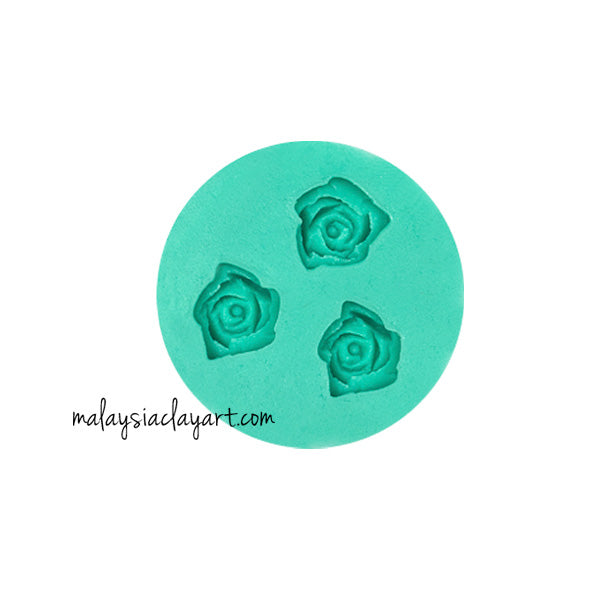 Rose 3 Cavity Silicone Mold