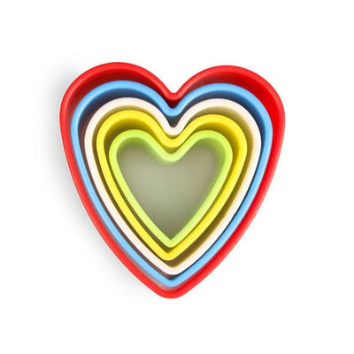 Love Heart Shape 5 Pcs Cutter Set