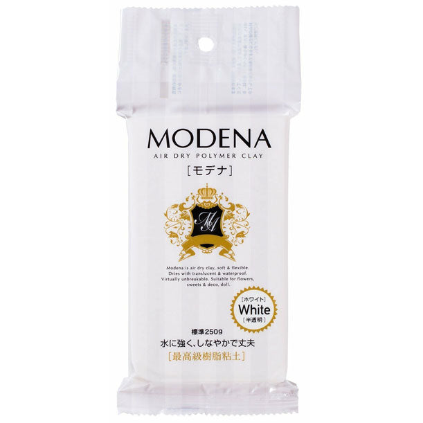 Padico Japan Modena White Air Dry Polymer Clay (250g) (Translucent)