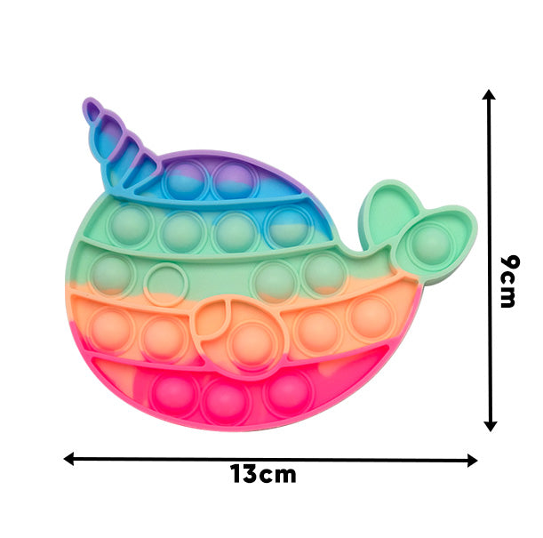 Rainbow Pop it Bubble fidget toys Among Us Unicorn Love