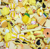 10 x Yellow Assorted Mix Kawaii Decoden Kit Cute Cabochons