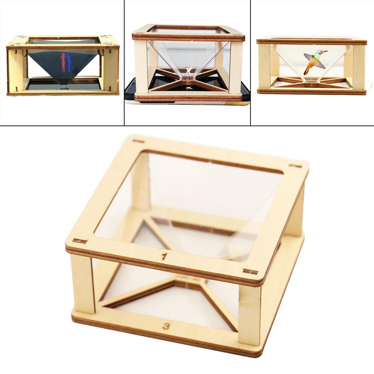 3D Hologram Projection DIY Puzzle Pack STEM Toy | Science Education Set with Robotic Project | Perfect for Rbt School Project