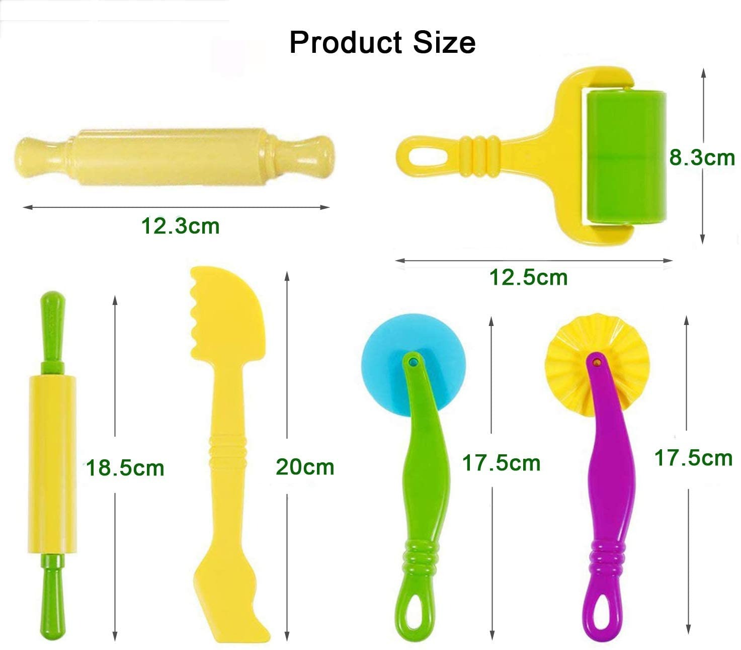 6pcs Play Dough Strokes Art Clay Painting Tools Set