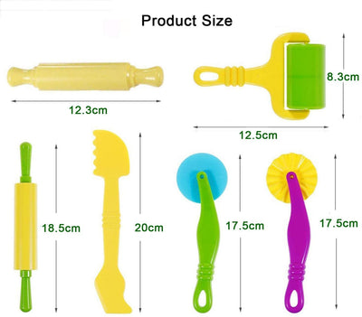 6pcs Play Dough Strokes Art Clay Painting Tools Set