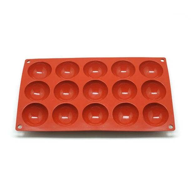 Semi Sphere Silicone Mold - 15 Cavity x 38mm (AB Resin)