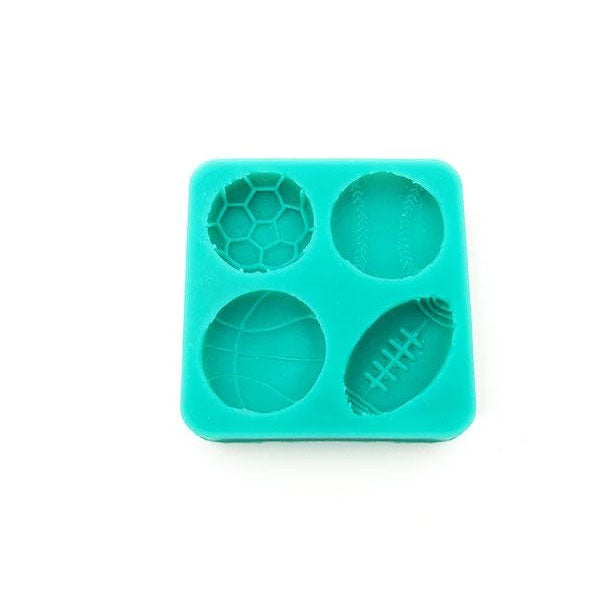 Sport Theme Silicone Mold | Baseball | Football | Basketball | Tennis