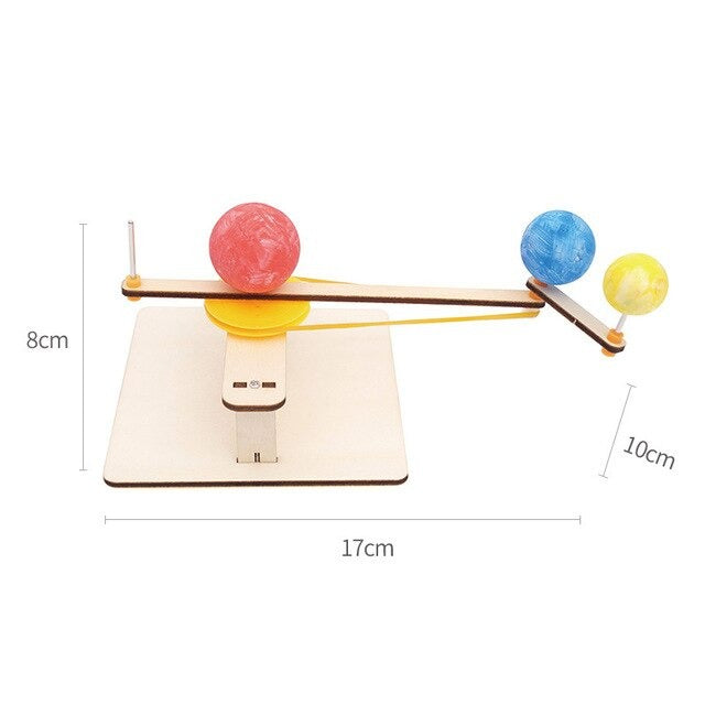 Earth Moon Sun DIY Pack STEM Toy Kids Science Education Set Rbt Projek Sekolah