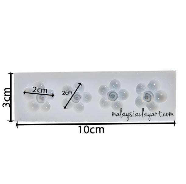 Sakura 4-Cavity Silicone Mold