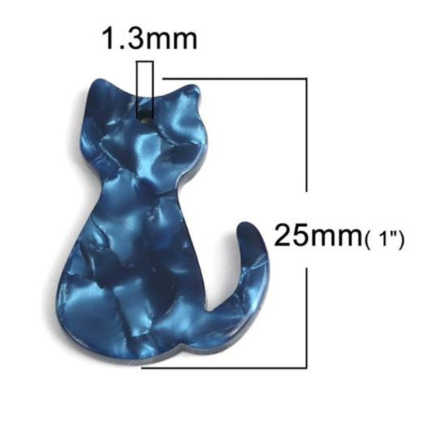 Cat Pendants Charm Acrylic Earrings Adorable Jewelry Handmade Accessories