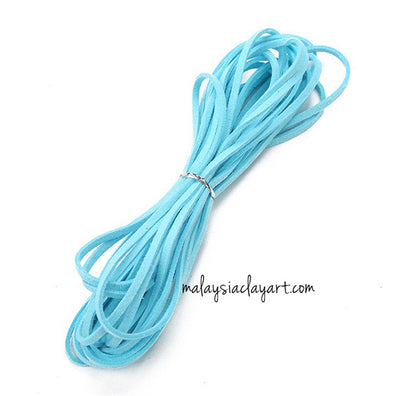 1 x Flat Faux Leather Cord 1 Meter 3mm Wide