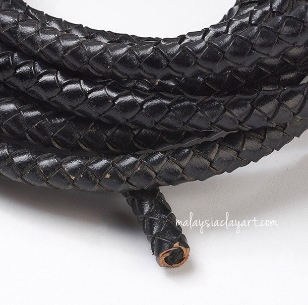 Braided Leather Cord 1 Meter Bracelet Necklace