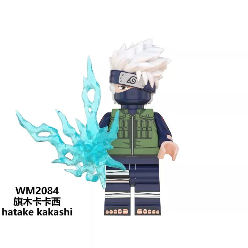 Anime Naruto Series Lego Minifigures Uzumaki Uchiha Obito Sasuke Kakashi WM6105 WM6106 WM6107