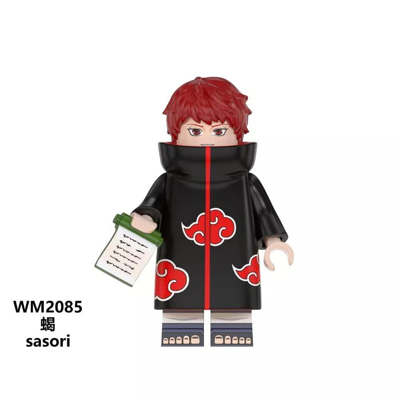 Anime Naruto Series Lego Minifigures Uzumaki Uchiha Obito Sasuke Kakashi WM6105 WM6106 WM6107
