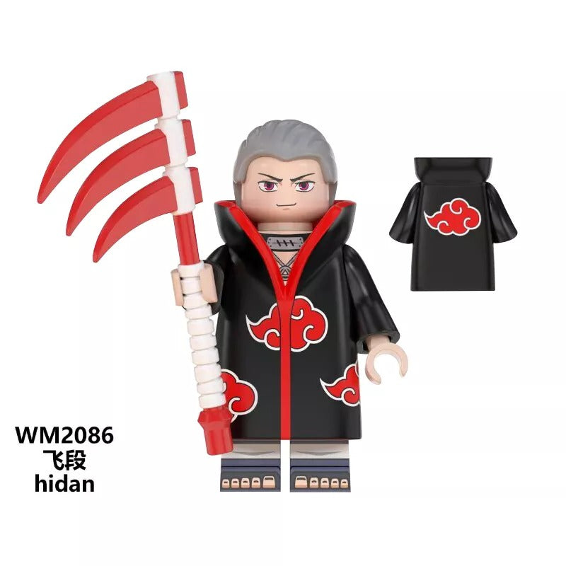 Anime Naruto Series Lego Minifigures Uzumaki Uchiha Obito Sasuke Kakashi WM6105 WM6106 WM6107