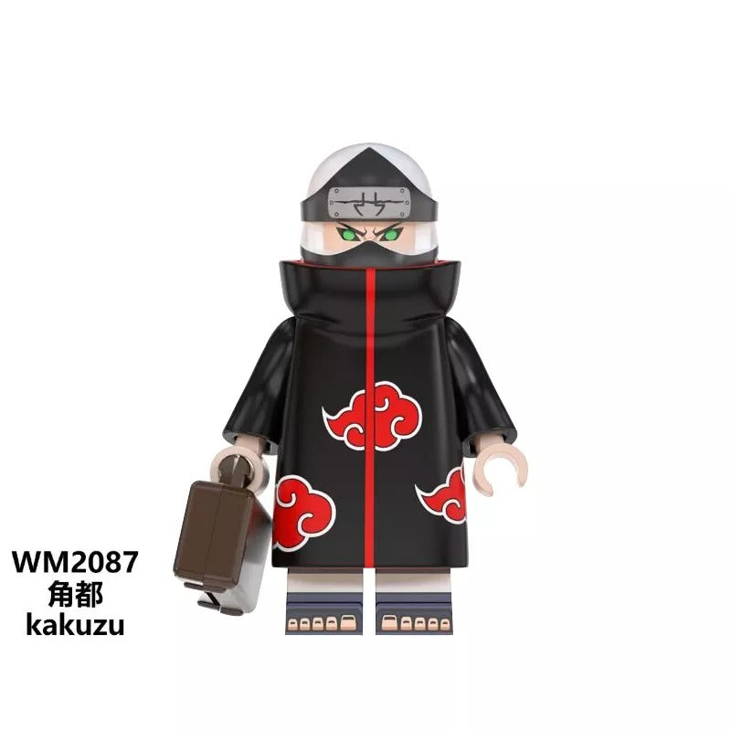 Anime Naruto Series Lego Minifigures Uzumaki Uchiha Obito Sasuke Kakashi WM6105 WM6106 WM6107