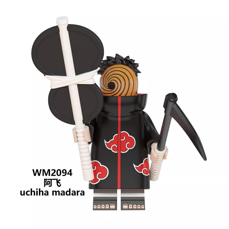 Anime Naruto Series Lego Minifigures Uzumaki Uchiha Obito Sasuke Kakashi WM6105 WM6106 WM6107