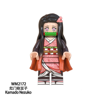 Demon Slayer Mini Figures Tanjirou Akaza Nezuko Zenitsu Kyoujurou Giyuu Inosuke Lego Minifigures WM6116