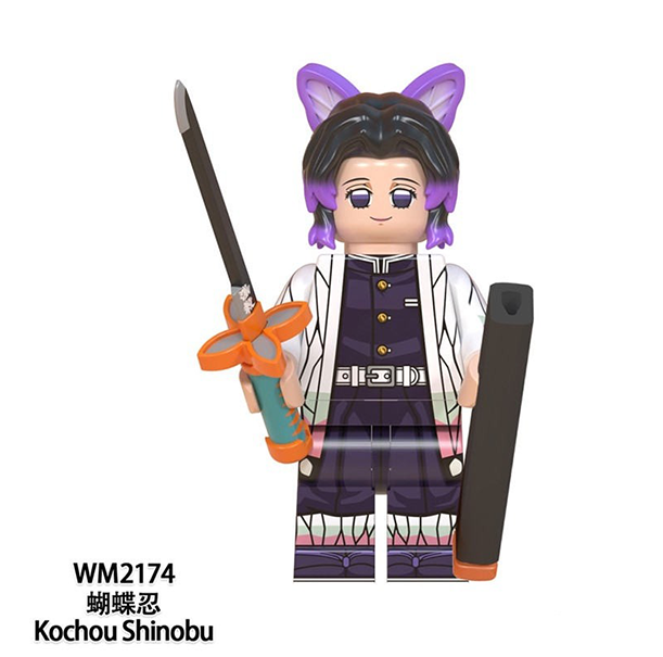 Demon Slayer Mini Figures Tanjirou Akaza Nezuko Zenitsu Kyoujurou Giyuu Inosuke Lego Minifigures WM6116