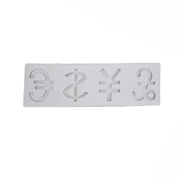 Currency Unit Shape High Gloss Silicone Mold 4 Cavity