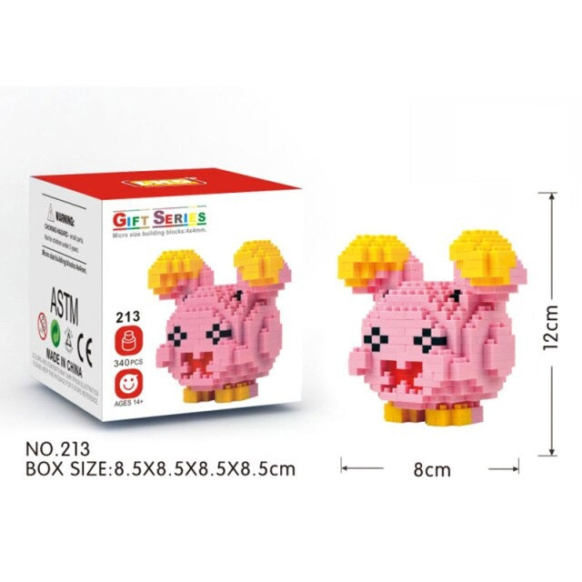 Cartoon Micro Diamond Block pokemon building blocks toy