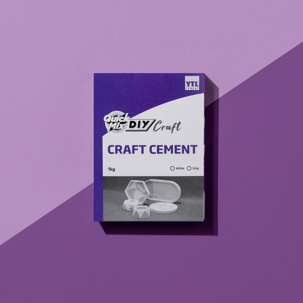 Quick Mix DIY Craft Cement 1kg Art Cement For Jar, Pots, Coaster and more