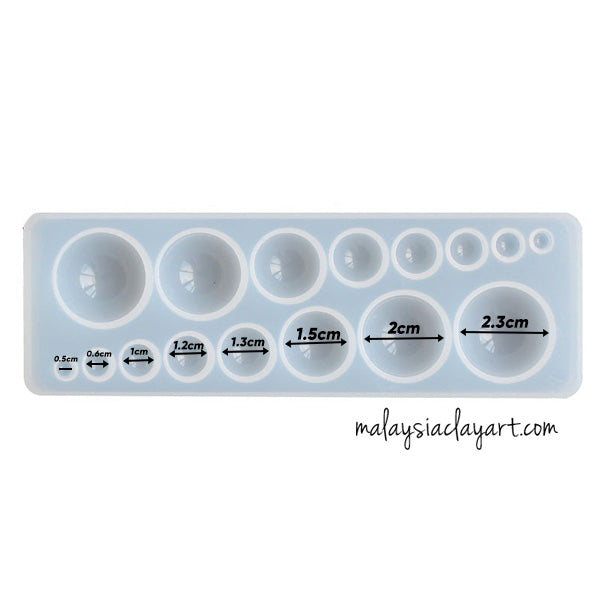 Semi Sphere varies of sizes Silicone Mold