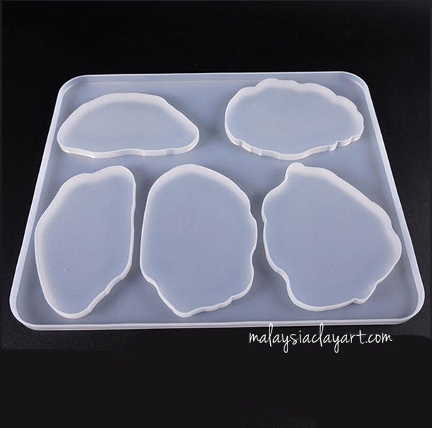 Large Geode Coaster Silicone Mold