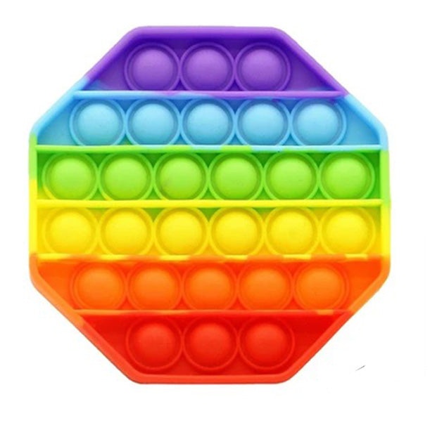 Rainbow Pop it Bubble fidget toys Among Us Unicorn Love