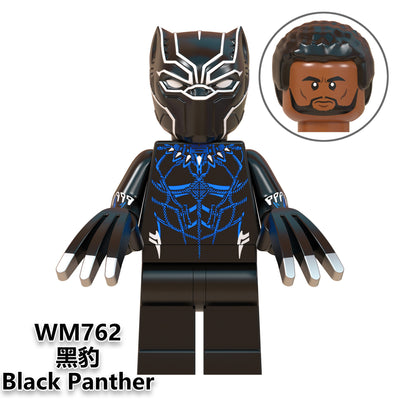 Marvel Series Minifigures Building Blocks Iron Man Captain America Black Panther WM6068