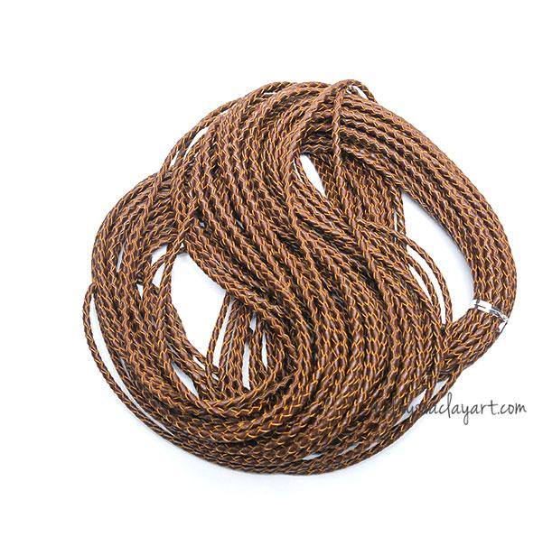 Braided Leather Cord 1 Meter Bracelet Necklace