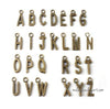 A-Z Bronze Alphabet Charms Initial Letter