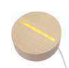 Wooden Led Lamp Base USB Cable Switch Night Lamp