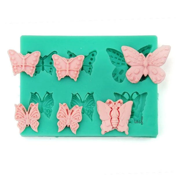Butterfly Silicone Mold - 6 Cavity