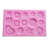 Buttons Silicone Mold - 14 Designs