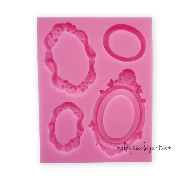 Victorian Cameo Frame Silicone Mold