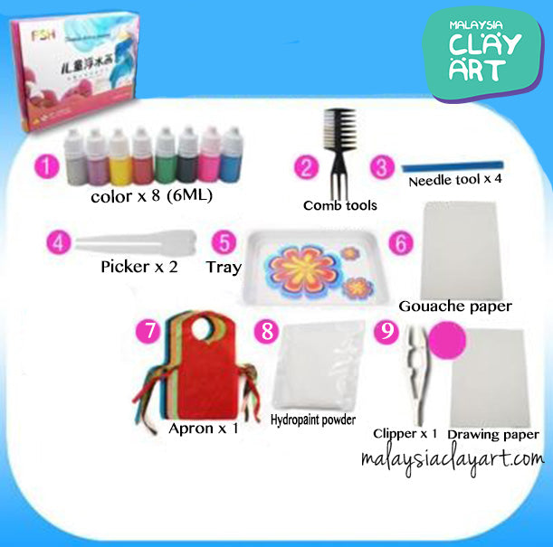 Water Transfer Marbling Painting Set