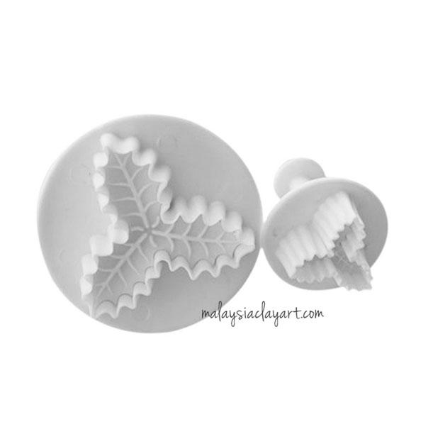 Christmas Leaf Plunger Cutter - Set of 2