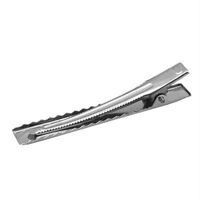 1 x Metal Alligator Hair Clip- Silver