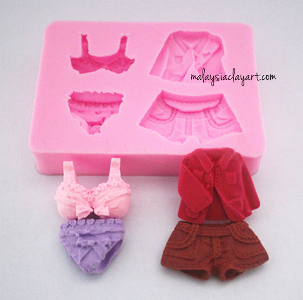 Clothes Underwear Shirt Pants Silicone Mold
