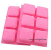 Square With Rounded Edges 6 Cavity Silicone Mold | Soap Mold