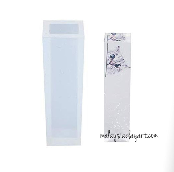 Pendant Long Square Shaped Silicone Mold  | AB Resin