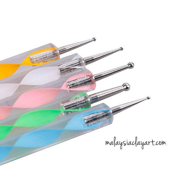 5 Pcs Embossing Ball Dotting Tool Set