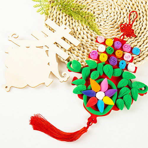 Chinese New Year Wooden Base 春 For Craft