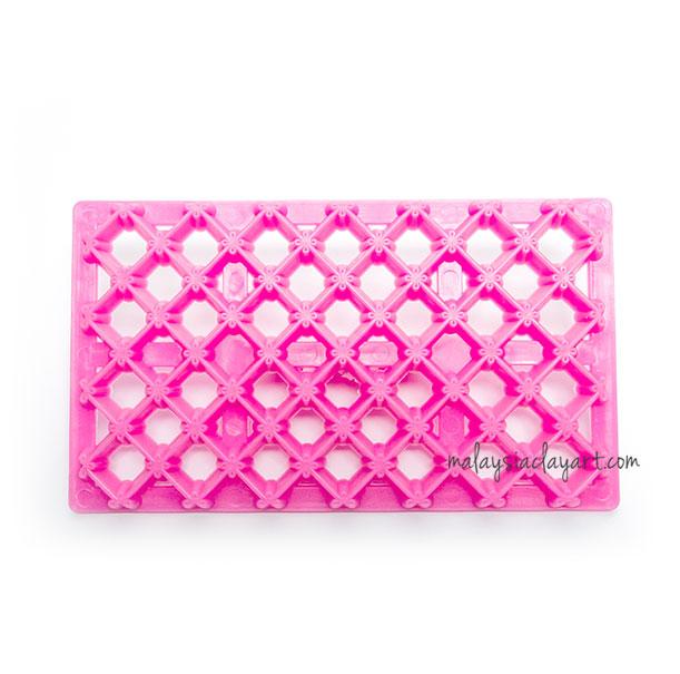 Flower Crosshatch Embossing Stamp Impression Mat