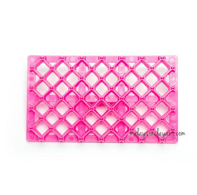 Ribbon Crosshatch Embossing Stamp Impression Mat