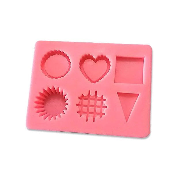 Cupcake Base Square Love Triangle Silicone Mold Malaysia Clay Art