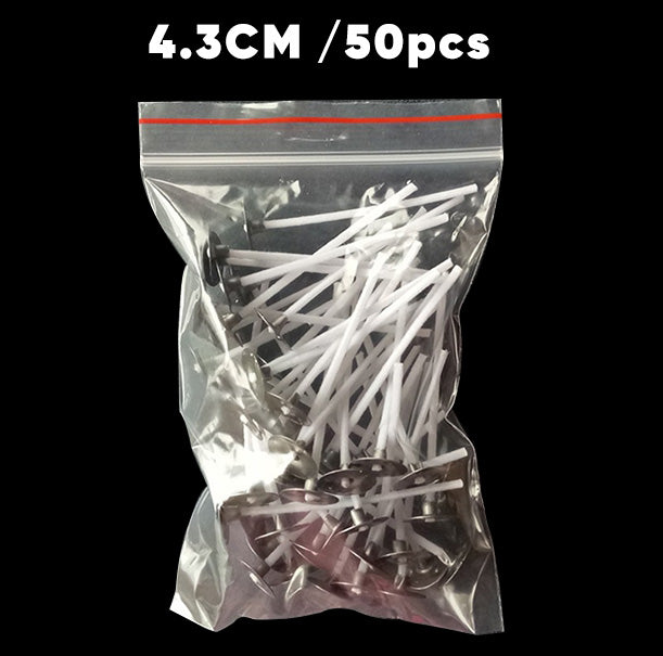 Candle Accessories - Wax Wicked Holder | Dot Sticker | Smoke-Free Wick Cotton Core