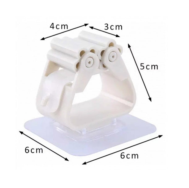 Bathroom Mop Holder Hook Wall Sticker Mounted Penyangkut Penyapu Mop