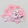 DIY Decoden Rose Resin Cabochon Pack - Light Pink