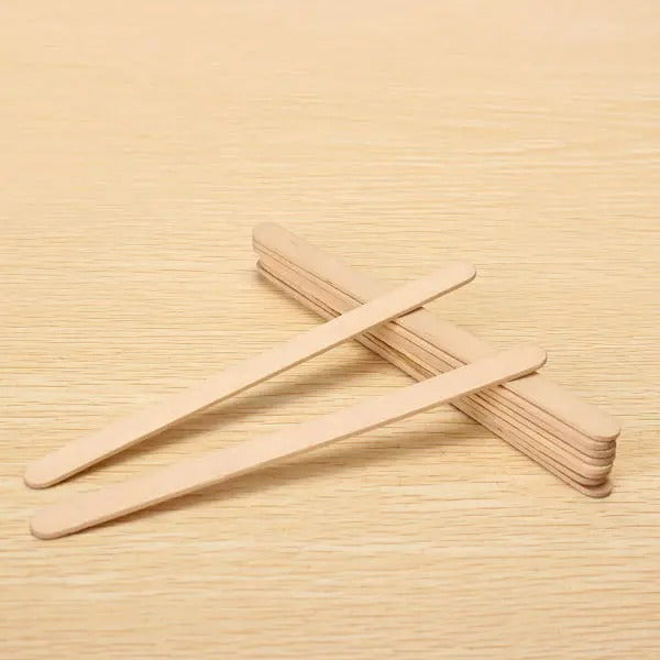 Ice Cream Sticks 50 Pcs Craft Projects, Kids Safe, Natural, Cake Topper Stick
